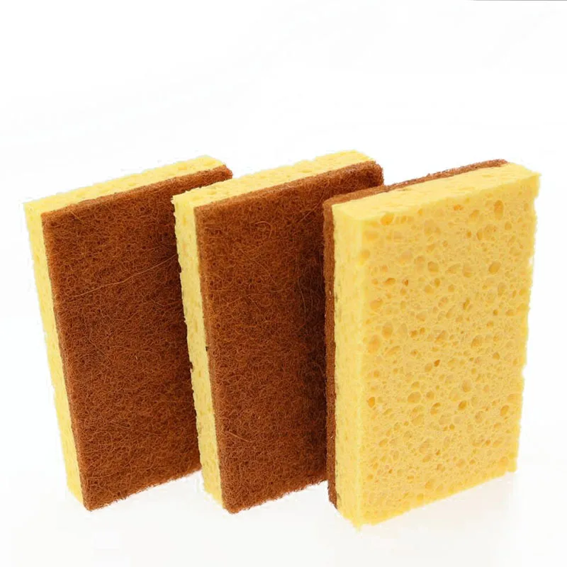 

Natural Plant Based Scrub Pad Palm Fiber Biodegradable Sponges coconut fiber Sponge Kitchen cleaning Scrubber