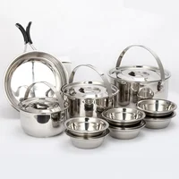 

20pcs Korean Style stainless steel picnic appliances cookware set