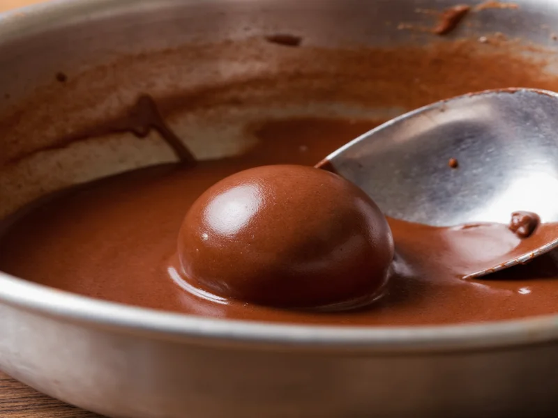 Tempering chocolate for truffles