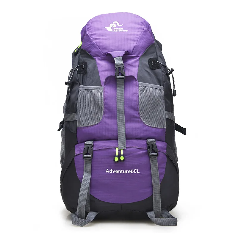 

high quality Waterproof multicolo Outdoormen and women cycling sports 50L dufflebag travel climbing bags mountain backpack, Pictures