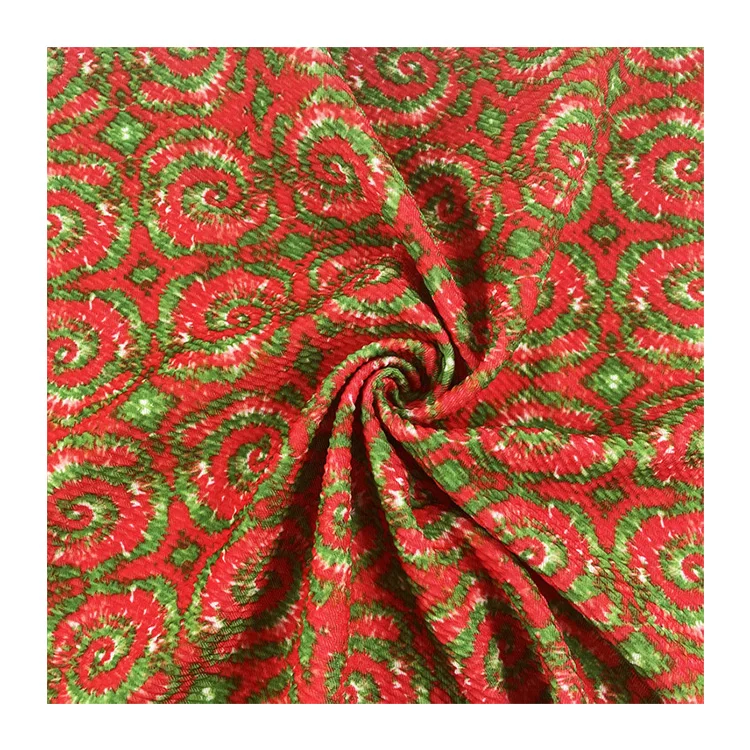 

Polyester Bullet Textured Liverpool Knitted Customization Tie Dye Design Fabric