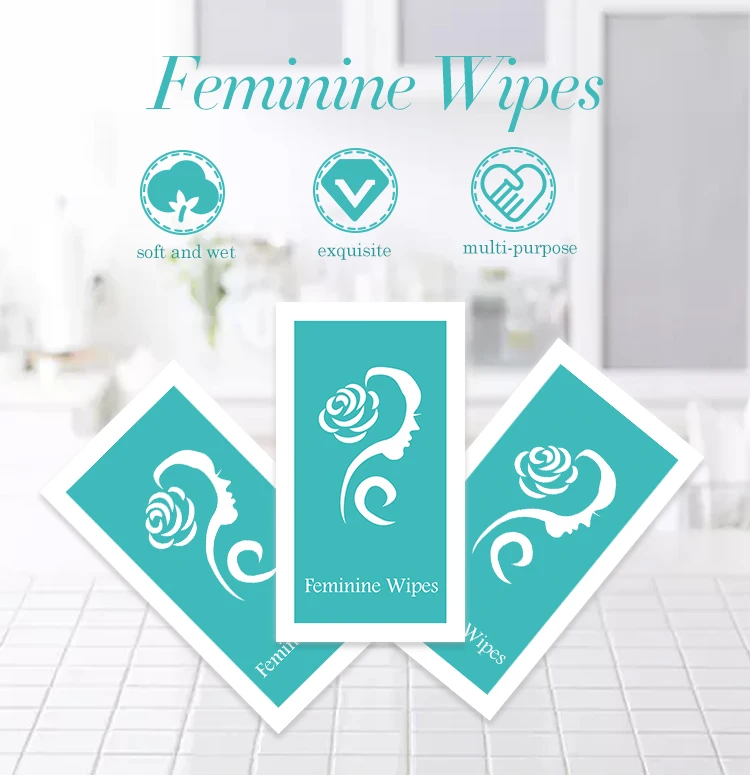 Feminine hygiene wipes flushable wipes