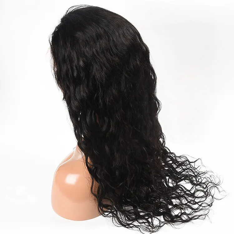 

Bleach Knots Natural Color 24 Inch Silky Straight Natural Wave Swiss Lace Front Wig