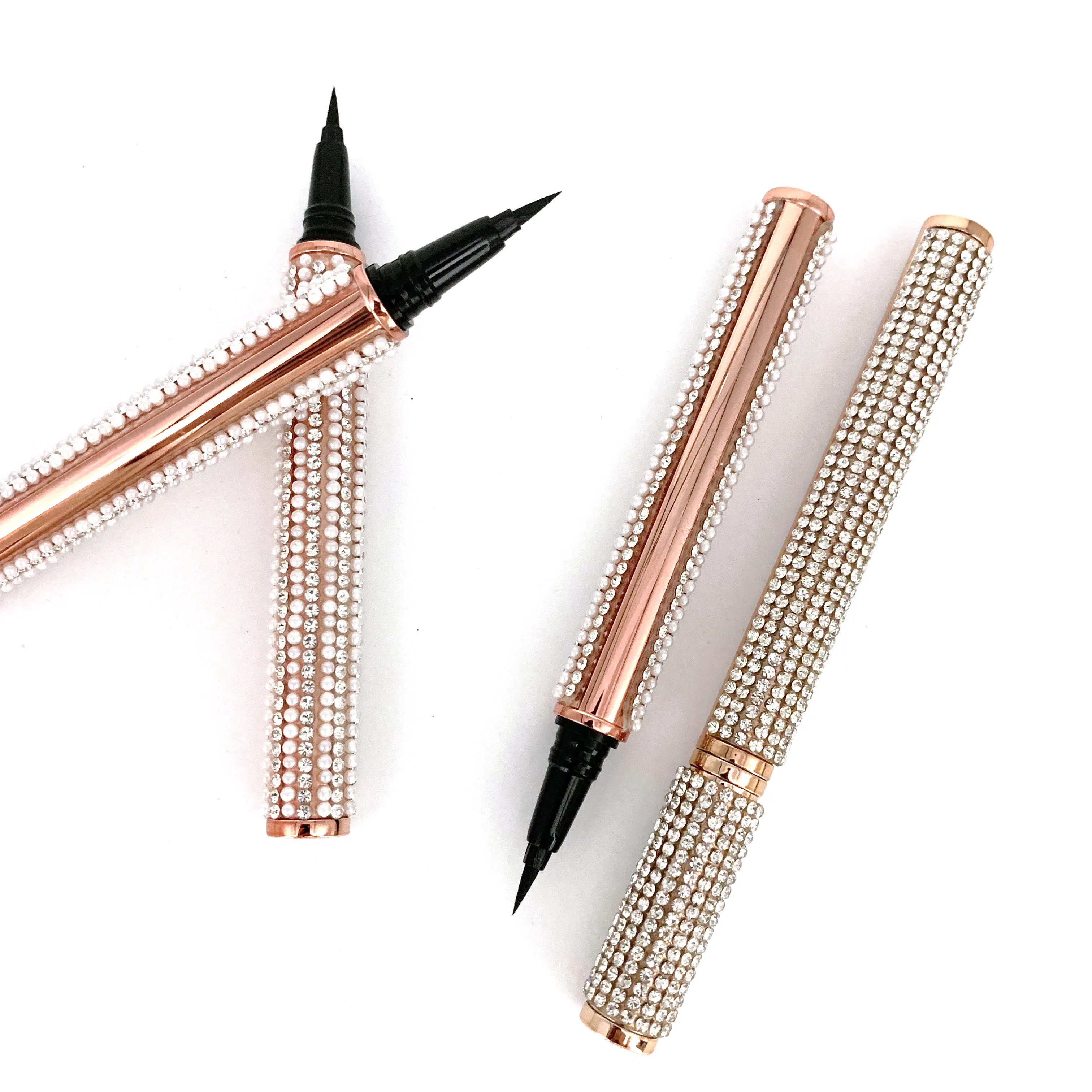

Makeup Eyelash Liquid Eyeliner Pencil Magnet-Free Glue-Free For False Eyelashes Eye Liner Pen Magic Self-Adhesive Quick Dry, Mixed colors