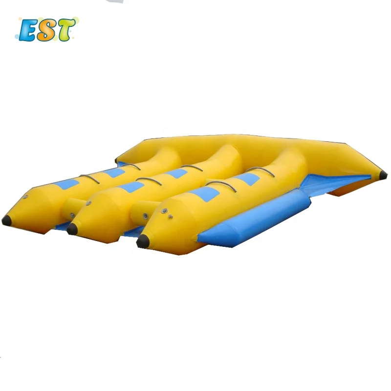 

0.6mm PVC water play equipment funny sport toy inflatable tube boat inflatable fly fish for sale, As the picture