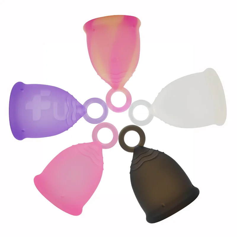

Reusable Menstrual Cup High Quality Medical Grade Silicone Lady Menstrual Cup Silicone Feminine Menstrual Cup, Colorful
