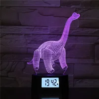 

KS 3D-1031 Creative Decorative Led Touch Sensor 3d Acrylic desk Lamp Dinosaur for kids gift