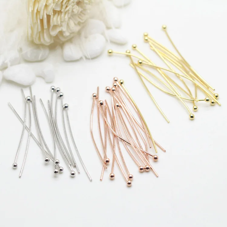 

Latest Product Charm Jewelry Accessories Ball Pins Beading Pins, 14k gold, rose gold