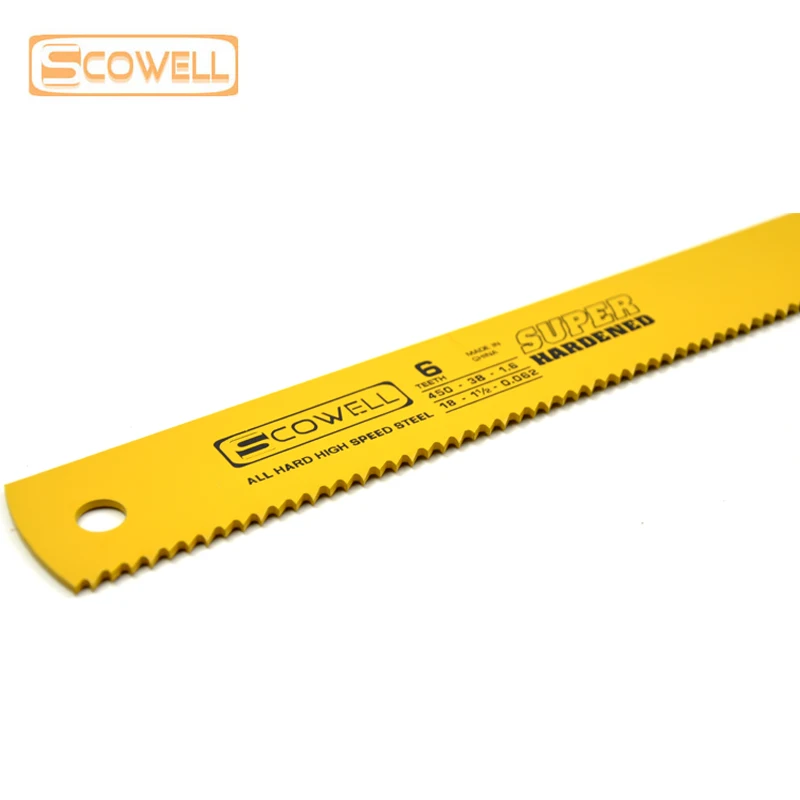 Scowell Hss Power Hacksaw Saw Blades 450*38*1.6mm 6tpi Machine Saw