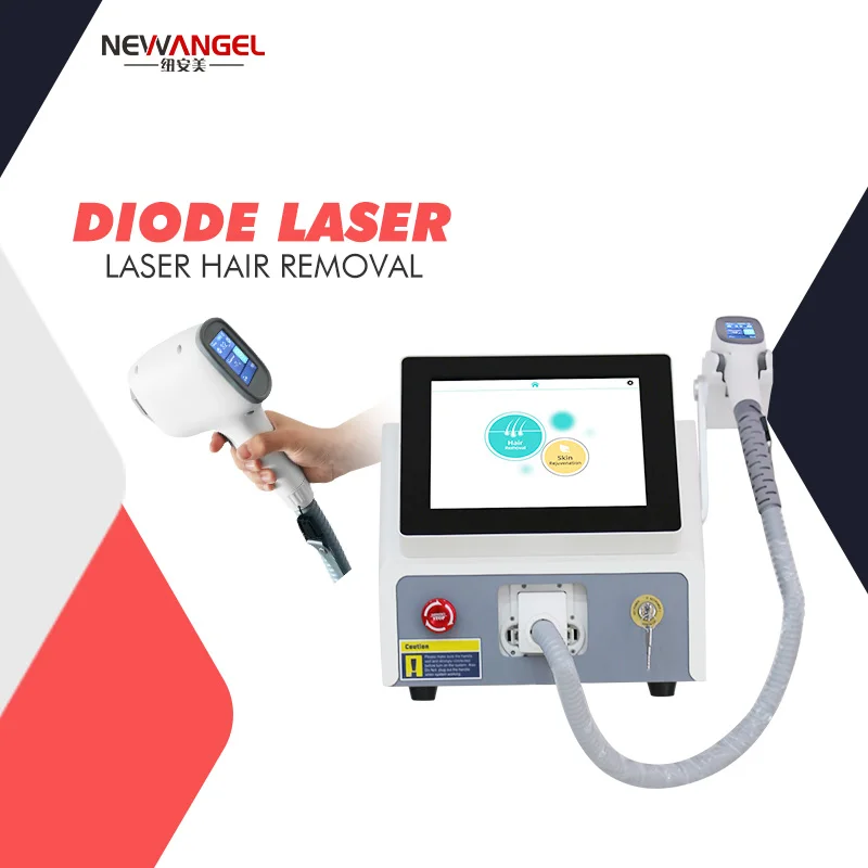 

Newest portable painless laser hair removal big touch screen 1064 755 808nm laser hair removal equipment salon