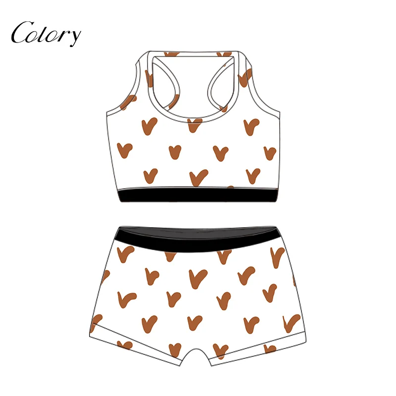 

Colory Matching Sets Women Mommy And Me Outfits Colorful Shorts, Picture shows