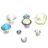 High Quality Custom Logo Metal Rhinestone crystal diamond Buttons for Garment