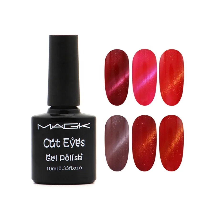 

RTS MAGK Cat's Eye No.010 Christmas sale free sample private label uv gel nail polish soak off professional nail products., 24 colors