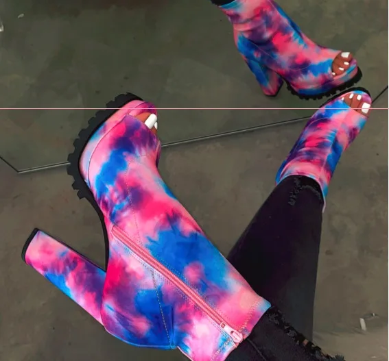 

New Design open toe waterproof platform high heel wild fish mouth sandals For Women