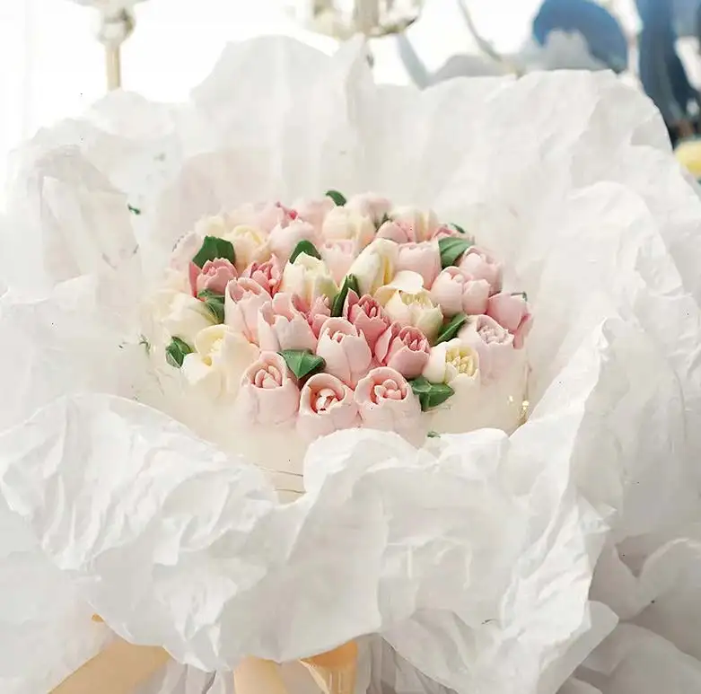

Hot selling 500 mm x 750 mm custom bouquet gift flower wrapping coloured tissue paper