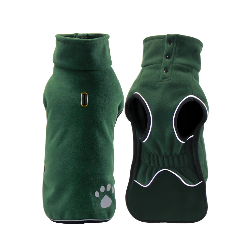 

New arrival Hiking outdoor jacket pet coat polar fleece waterproof compound trendy dog clothes reflective dog jumper sweater