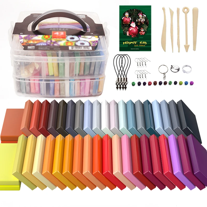 

42 Colors 20g Best Selling Factory Wholesale Oven Bake Polymer Clay for Children