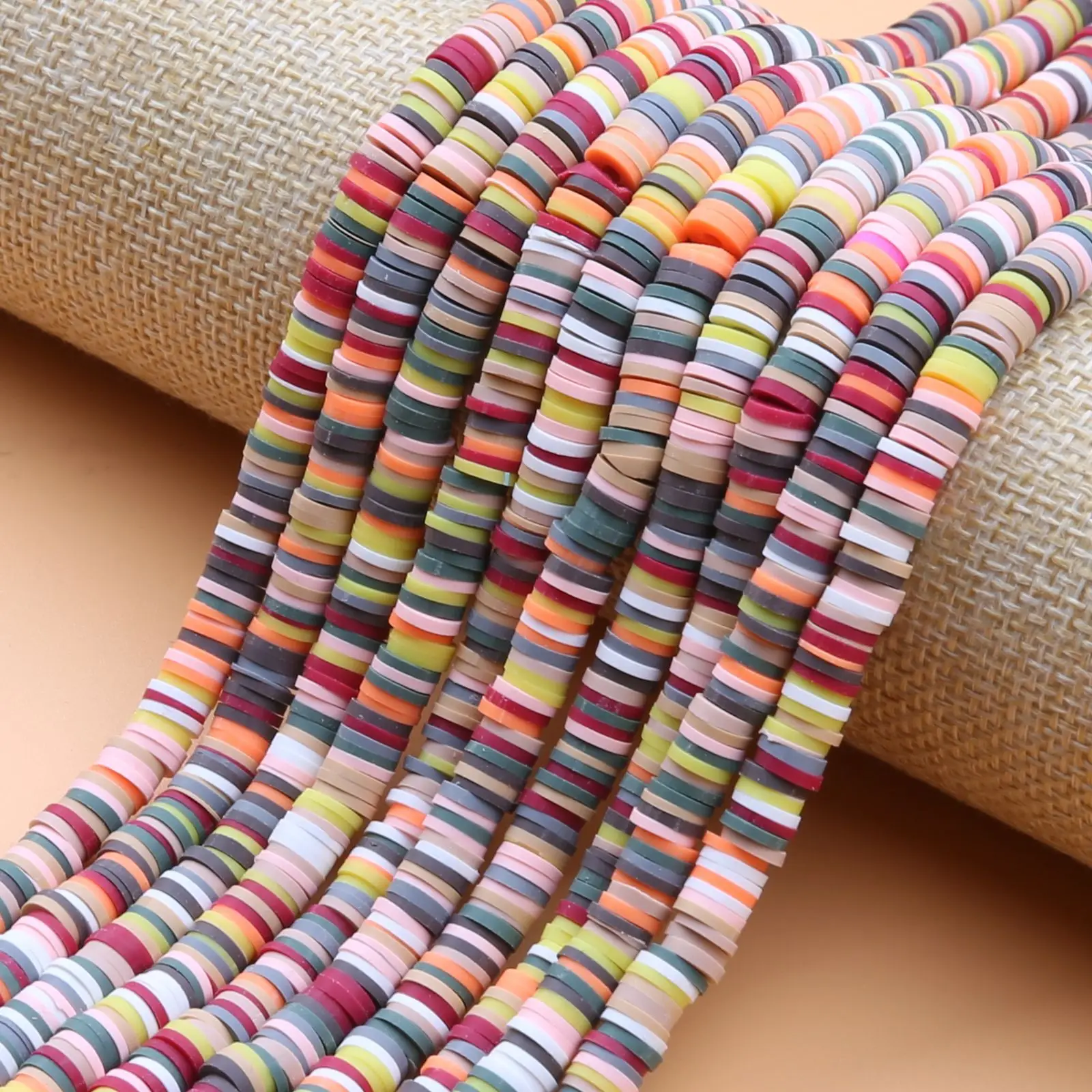 

4mm 6mm Polymer Clay Beads For Jewelry Making, As pictures