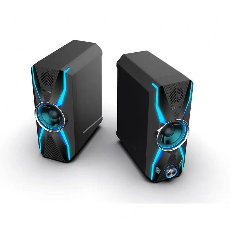 

Newest Stylish two channel stereo computer speakers usb wired Custom Logo Printing With Wholesale Price