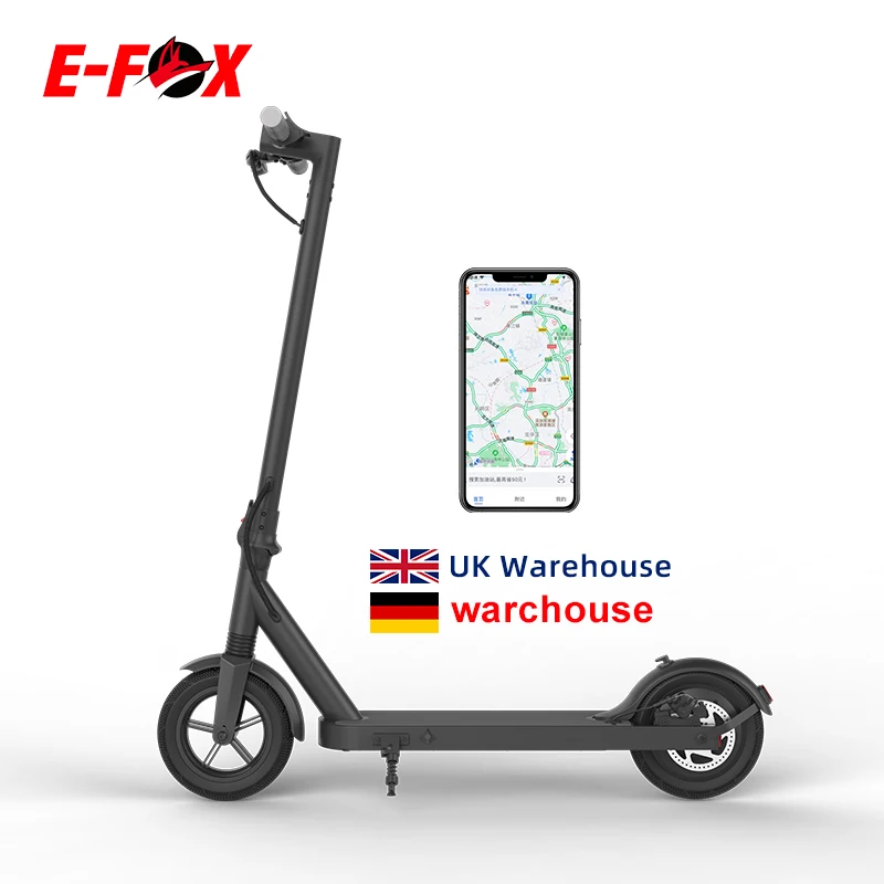 

Germany's warehouse 8.5 inch 350W brushless motor electrical kick scooter electric adult fast electric scooter, Black