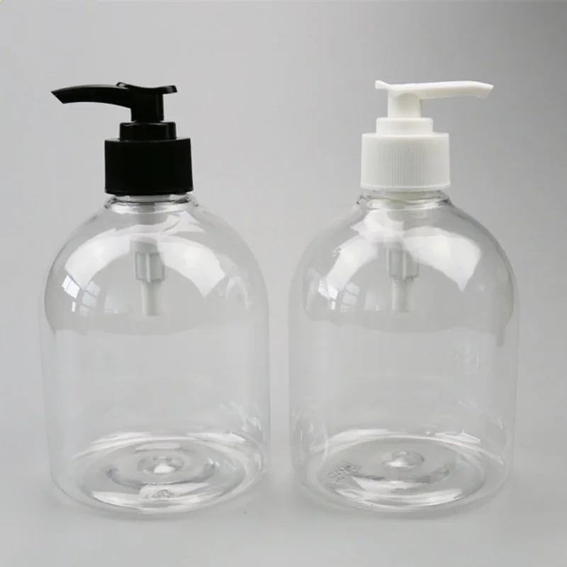 Plastic 250ml 300ml 500ml Lotion Pump Hand Wash Soap Empty Clear Pet ...