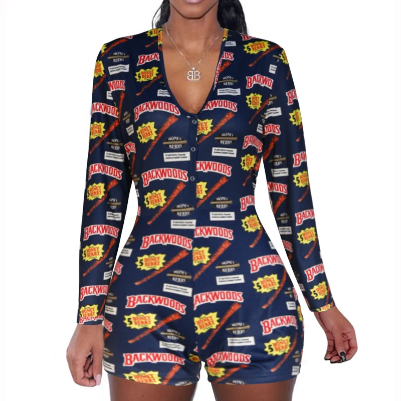 

FS2532A Women Long Sleeve Street Wear jumpsuits