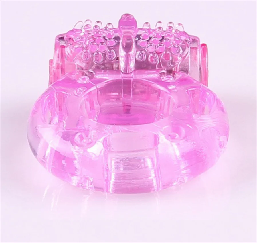 

Cheap Price Butterfly Cock Ring Device Crystal Vibrating Ring Adult Man Sex Toys Locking Ring