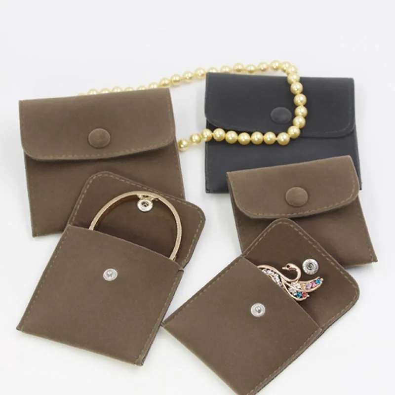 

OEM Custom Logo Plain Color Envelope Earring Packaging Pink Envelope Packaging Mini Cotton Jewelry Pouch Bag Luxury Velvet, Customized color