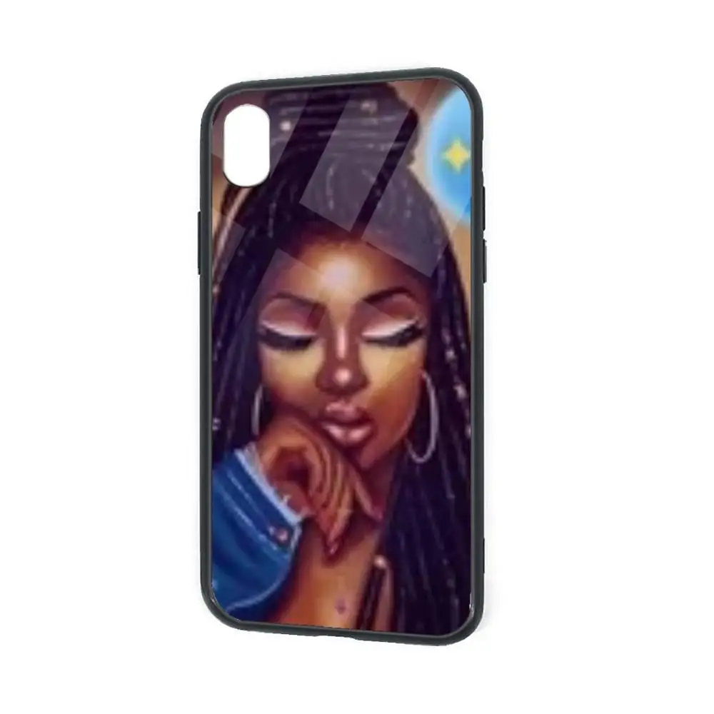 

Unique Design Custom Print Black Art Girl TPU Protective Mobile Phone Case Cover For Phones X XR