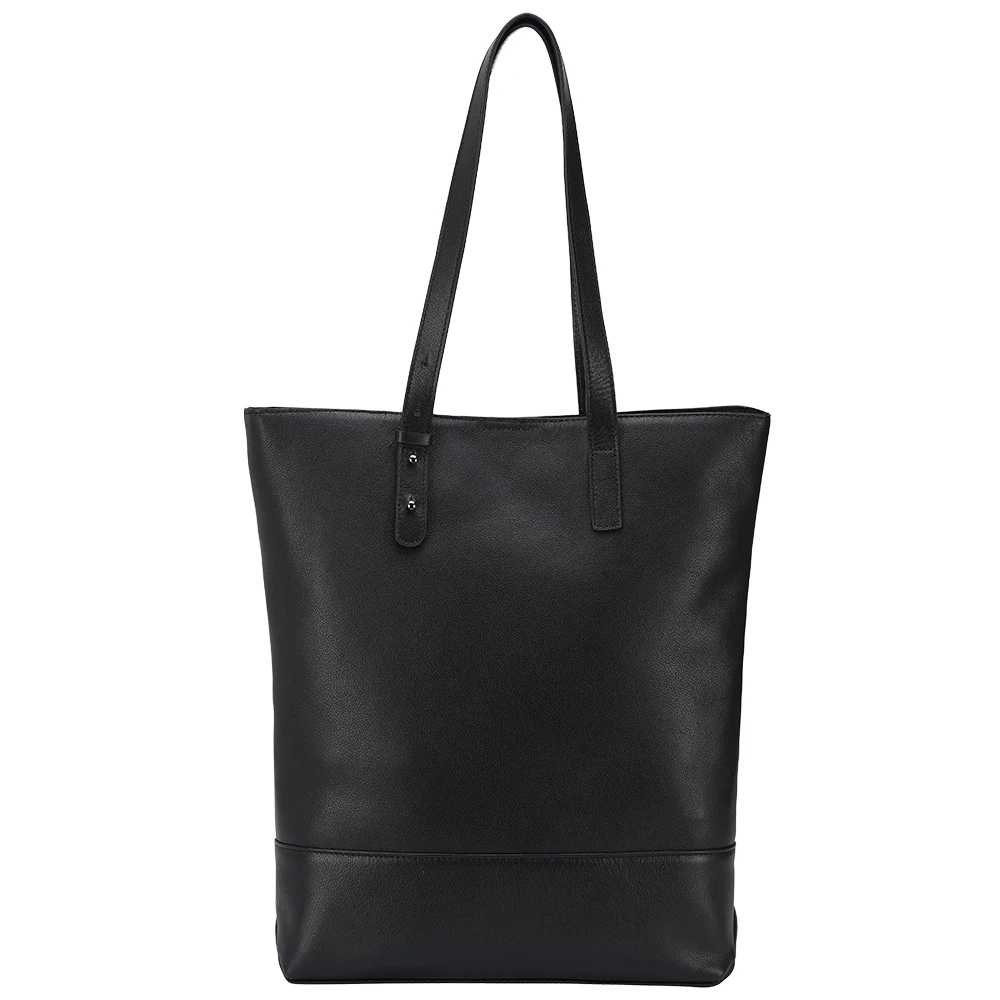 

TIDING New Arrival Unisex Custom Real leather Luxury Hand Bag Shoulder Bag Black Genuine Leather Tote Handbag For Women