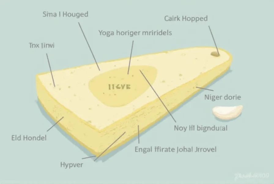 Visual measurement guide showing one minced garlic clove compared to teaspoon measurements