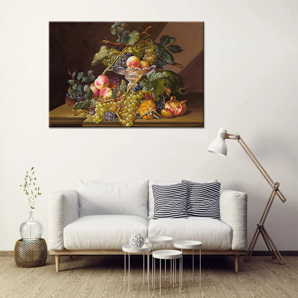 

Canvas Wall Art Pictures Still Life Painting Fruit Grape Artwork for Kitchen Dinning Room Wall Decor Oil Painting On Canvas