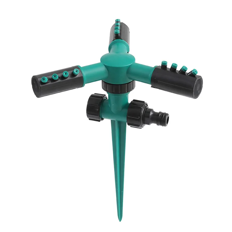 

Automatic garden 360 degree rotating sprinkler lawn gardening watering sprinkler, Green,blue