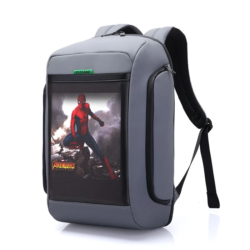 

2021 customize led backpack new waterproof smart led backpack
