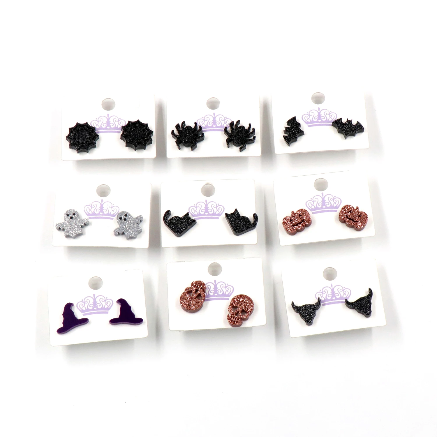 

Acrylic Stud Earrings Halloween Stud Earings Acrylic Earrings, As picture