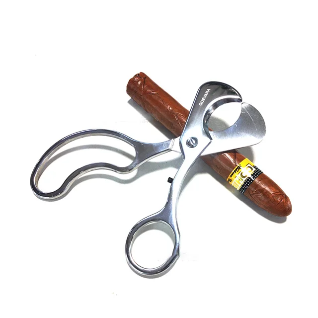 

New design scissors type cigar cutter fashion stainless steel cigar scissors