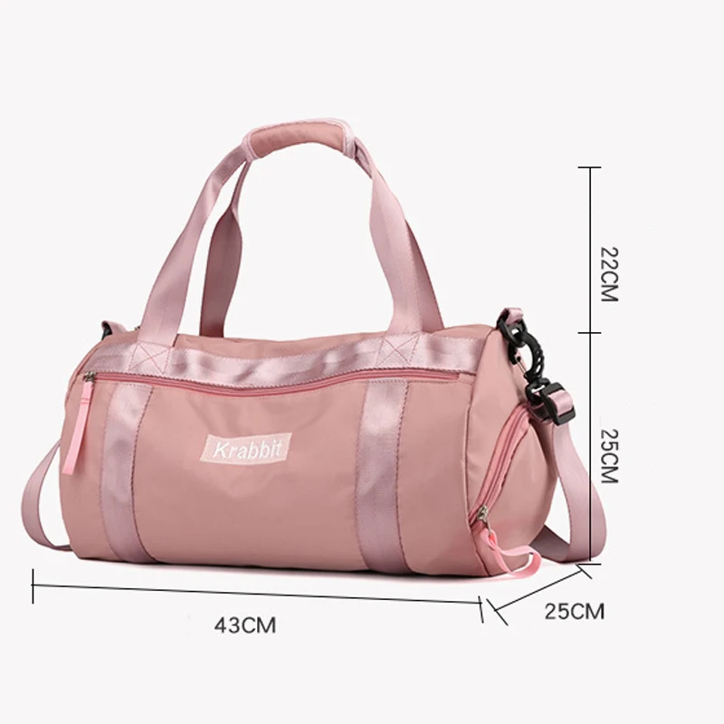 

Trendy Lightweight Handbag Dry and Wet Separation Swimming Training Fitness Sports Bag Wholesale Large Duffle Travel Bag, 3 colors