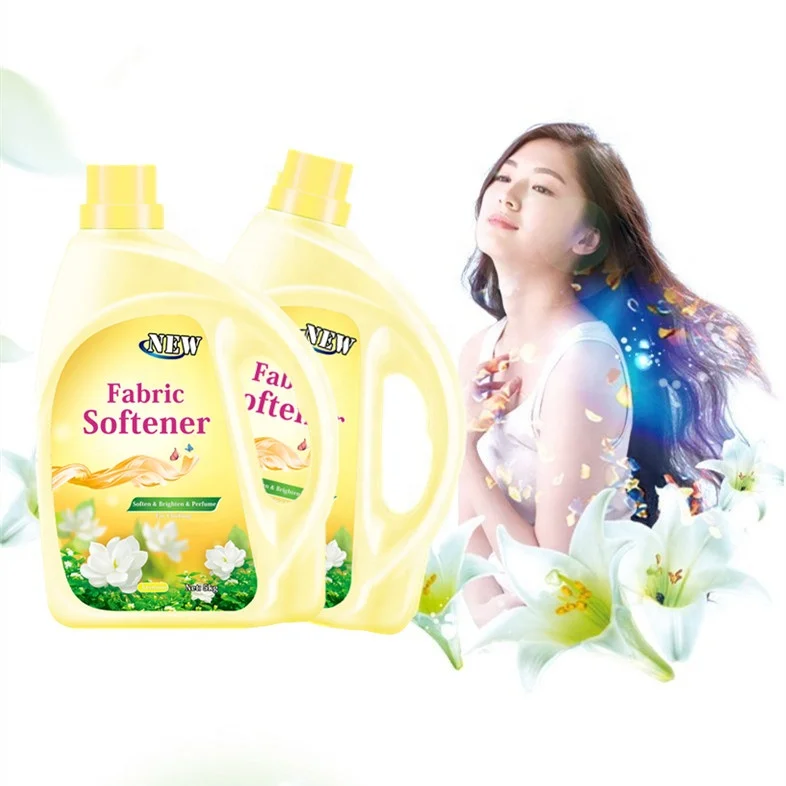 

Private Label Good Sell Amazon Laundry Liquid Lily Smell Clothes Washing Detergent Fabric Softener, Yellow/ blue/ pink/oem