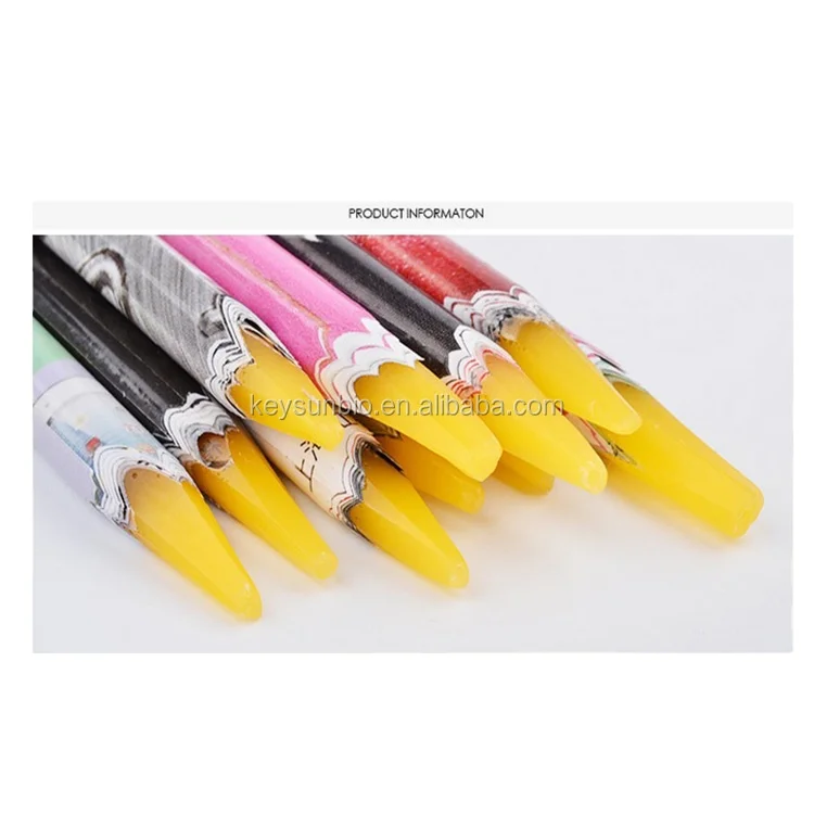 

New Rhinestones Picker Pencil /pick up pen Nail Art Tool Wax Colors Pen For Craft Gem Crystal, Yellow