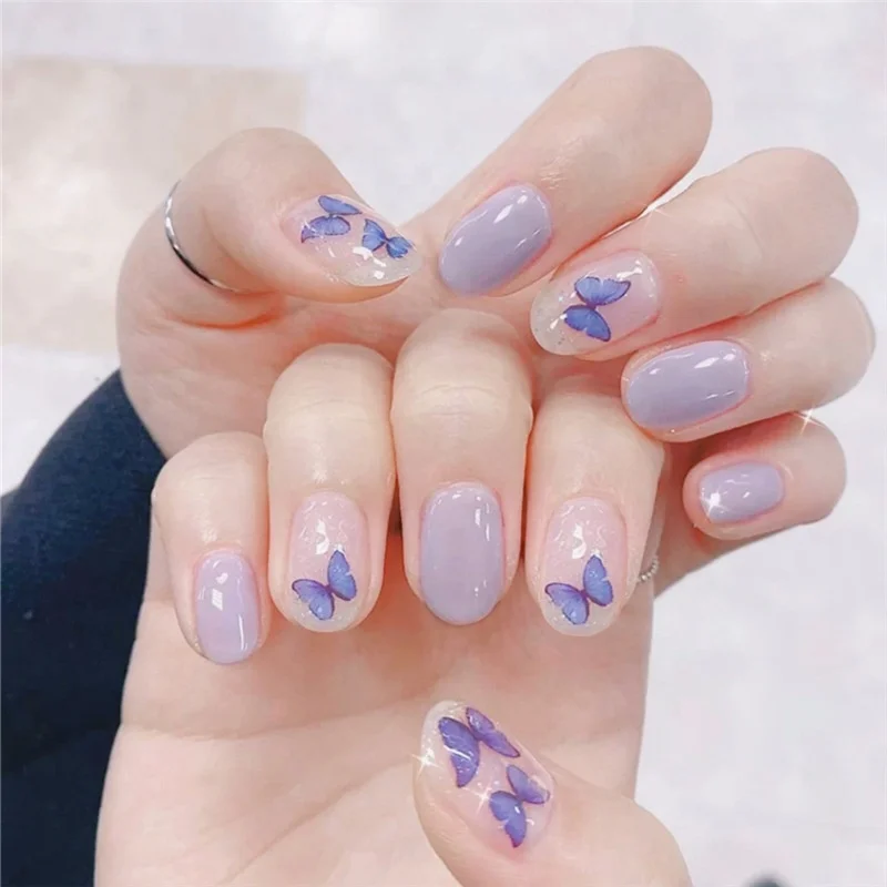 

Best Selling Fire Butterfly Tips Nail Transfer Foil Stickers