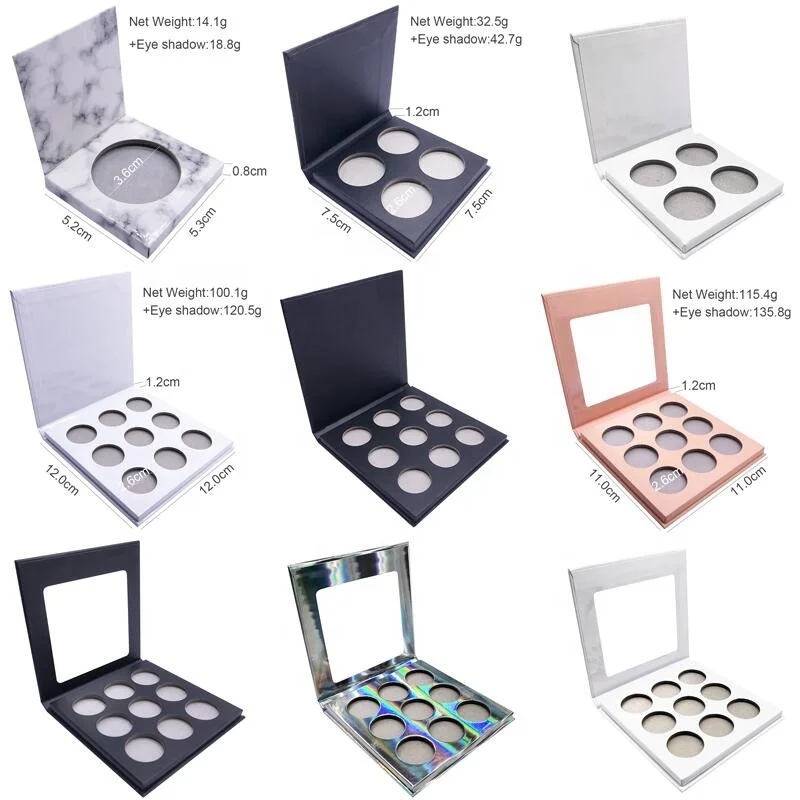 

Best selling luxury longlasting diy eyeshadow no logo empty eyeshadow palette with 128colors