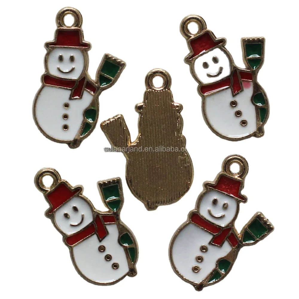 

Kawaii Alloy Christmas Snowman DIY Charms Zinc Metallic Pendants Earring Jewelry Finding Accessories, Same as photo