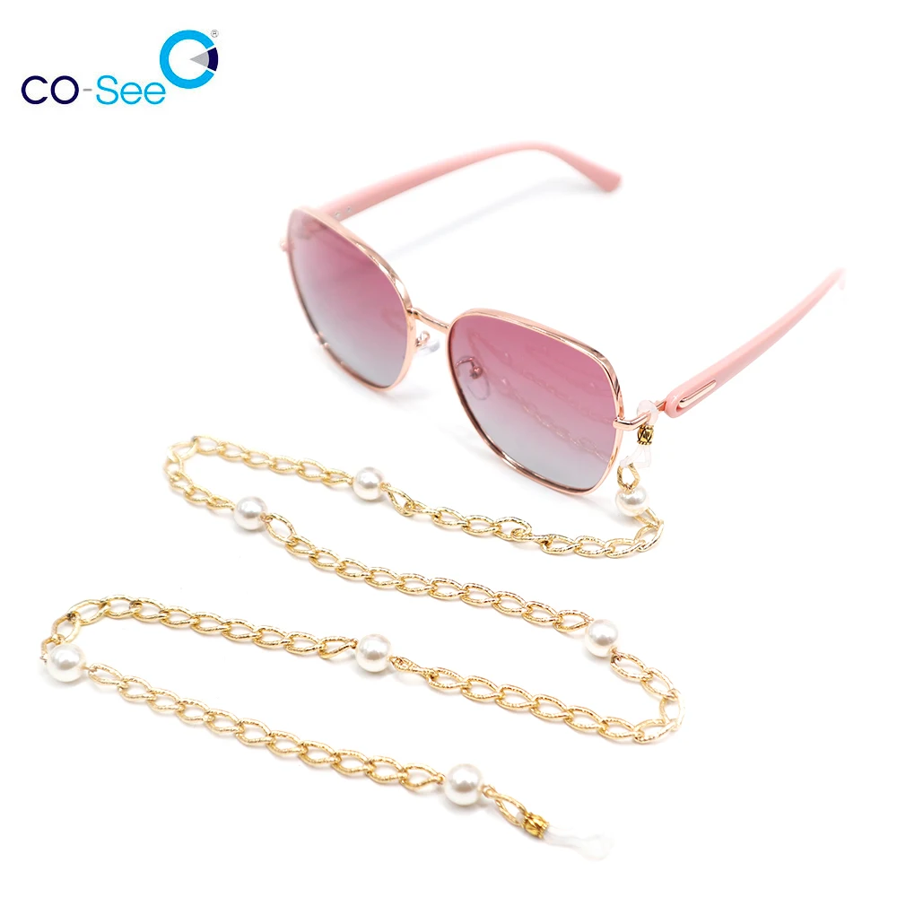 

Co-see Pearl Beaded Sunglasses Chain Link Chain Eyeglasses Lanyard