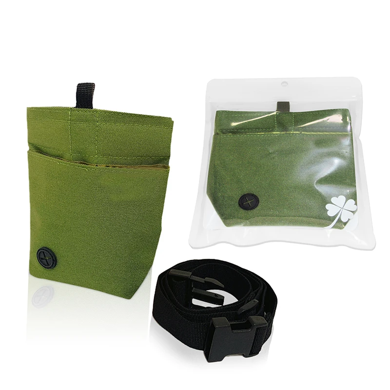 

Dog Treat Bag with Poop Bag Dispenser for Pet Training and Carries Pet Toys, Green or customized color