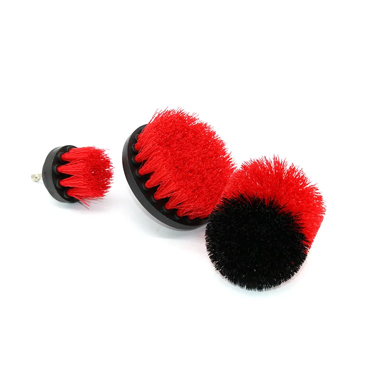 Pp Bristle Car Rim Cleaning Flat Brush For Drill With Wholesale Price