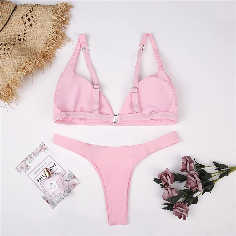 Hot Sale Pink 2020 Bikini Brazilian Padded - Buy Pink 2020 Bikini,Mini Bikini Thong,Micro Bikini