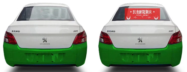 2023 new design car back window advertising led display transparent led display p2.6