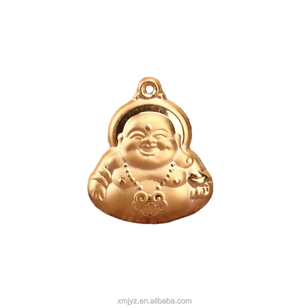 

Certified Pure Gold Thickened Double-Sided Gold Pendant Guanyin Maitreya Buddha Pure Gold 999 Pendant