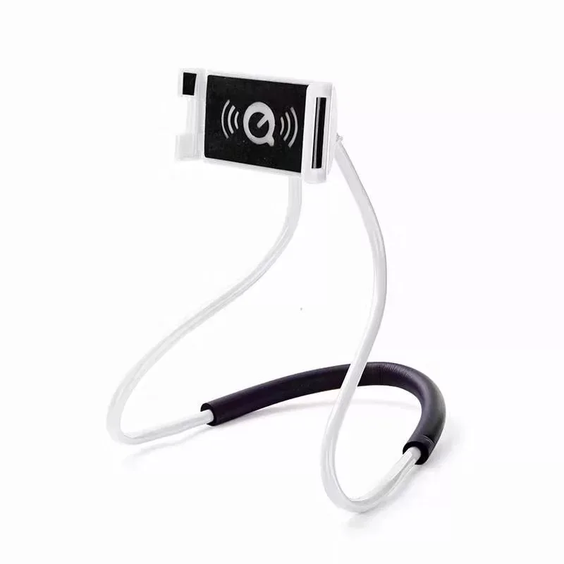 

2020 New Product 360 degrees Flexible Lazy Hanging Neck Mobile Phone holder, Black,white,pink,yellow,blue or customzied colors