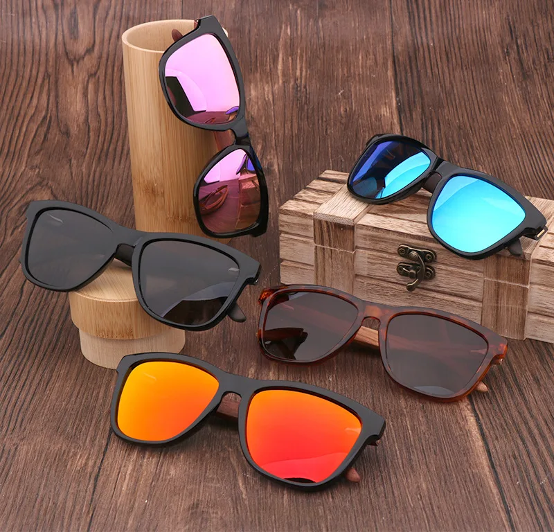 

Hot Sale new wooden polarized lentes de sol square glasses retro men's bamboo luxury sunglasses wholesale